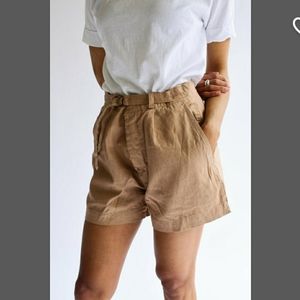 Vintage high waist belt shorts RAWSONSTUDIO